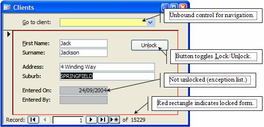 locked form example